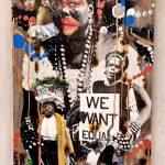 mixed media collage including African-American women