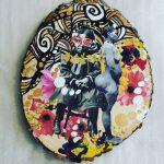 mixed media collage featuring African-American women