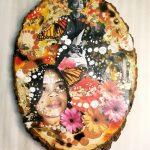 mixed media collage featuring African-American women