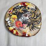 mixed media collage featuring African-American woman