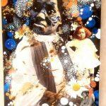 mixed media collage including African-American women