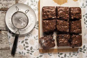 photograph of brownies