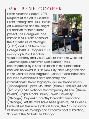 Helen Mauren Cooper biography sheet