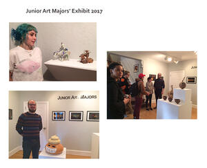 photo of Junior art majors exhibit