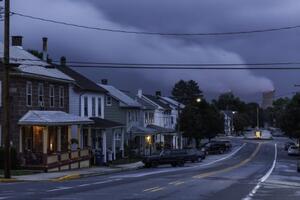 photo of homes near nuclear power plant