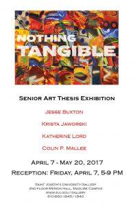 flier for senior art exhibit