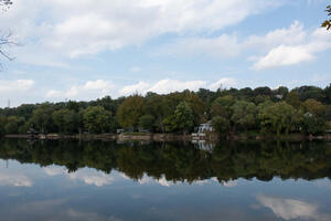 landscape photograph of lakefront with boat